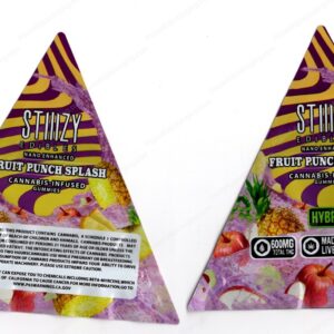 Stiiizy Fruit Punch Splash Gummies 600mg Edible Mylar Shaped Bag Packaging *Empty Bags* (CaSupply) (#C2S)