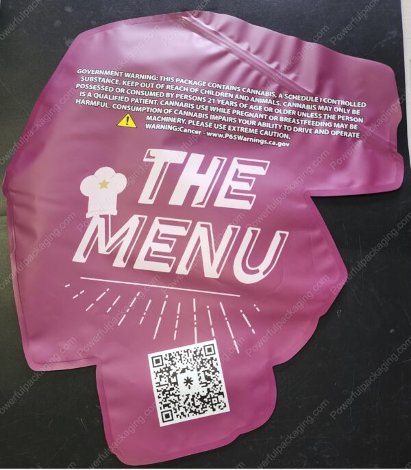 The Menu : DeezNugs Pound Bag Shaped Mylar 1lb Bag *Empty Bag* (CaSupply) - Image 3