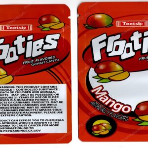 Tootsie Frooties Mango 600mg Edible Mylar Bag Packaging *Empty Bags* (CaSupply) (#C1S)