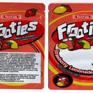 Tootsie Frooties Strawberry Lemonade 600mg Edible Mylar Bag Packaging *Empty Bags* (CaSupply) (#C1S)