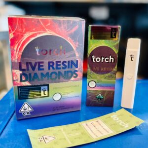 Torch Disposable 2000MG Live Resin Diamonds (Jealousy) Complete Set *Empty Packaging*