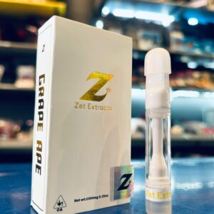 Zet Extracts Disposable Vape 1000MG (Grape Ape) Complete Set *Empty Packaging*