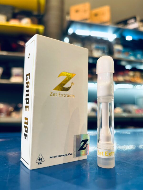 Zet Extracts Disposable Vape 1000MG (Grape Ape) Complete Set *Empty Packaging*
