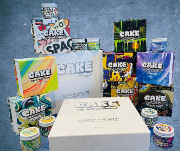 CAKE : LIVE RESIN Jar Packaging 16 Pack Set (Stickers,Jars,Lids) *Empty Packaging* (CAsupply) - Image 2