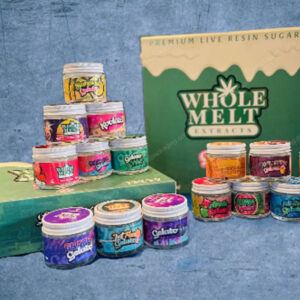 WHOLE MELT EXTRACTS : Premium LIVE RESIN Jar Packaging 16 Pack Set (Stickers,Jars,Lids) *Empty Packaging* (CAsupply)