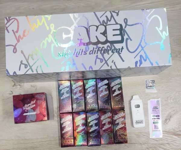 Cake Disposable 2 Gram Liquid Diamonds X Cryo Live Resin (Master Pack) Complete Set (Stickers, Box's, Mastercase) *Empty Packaging*