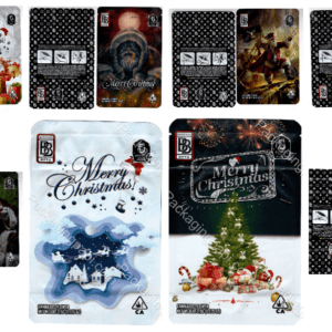 BACKPACK BOYZ : Christmas Bundle Mix Flower Packaging 3.5 Mylar Bag  *Empty Bags*