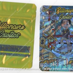 Billionaire Exotics Flower Bag 3.5 Mylar Bag *Empty Bags* (#A5)