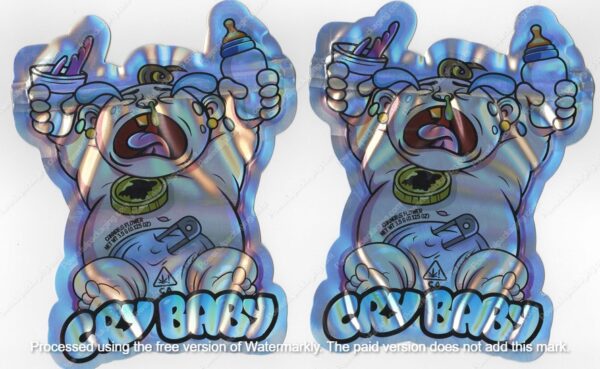 Cry Baby Flower Bag 3.5 Mylar Bag *Empty Bags* (#A5)