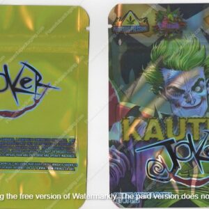 Kaution Joker Kautious Pressure Flower Bag 3.5 Mylar Bag *Empty Bags* (#A5)