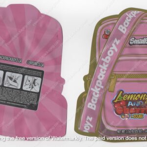 Lemonz And Cherriez BackPackBoyz Flower Bag 3.5 Mylar Bag *Empty Bags* (#A5)