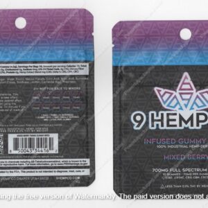 Mixed Berry Infused Gummy Bites 700 Full Spectrum Bites Bites Mylar Bag Edibles Packaging *Empty Bags* (#Delta) (Copy) (Copy)