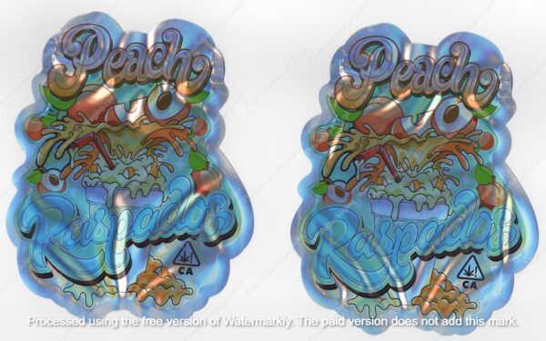 Peach Raspados Bag 3.5 Mylar Bag *Empty Bags* (#A5) (Copy) (Copy)