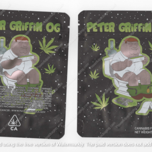 Peter Griffin OG Generic Flower Bag 3.5 Mylar Bag *Empty Bags* (#A6)