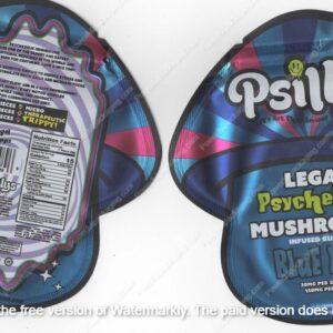 Psillys Mushrooms Gummies 150 Mg Per Bag Edible Mushroom Packaging *Empty Packaging* (CaSupply)