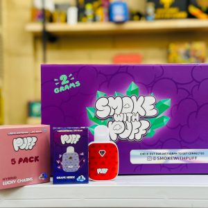 Puff 2g disposable Liquid Diamonds and Live Resin SMOKEWITHPUFF (Master Pack) Complete Set (Stickers, Box's, Mastercase) *Empty Packaging*