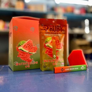 RUBY Live Resin BAR 1 Gram 1 mL (Master Pack) Complete Set (Stickers, Box's, Mastercase) *Empty Packaging*