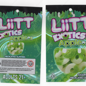Appleos Liitt Exotics Mylar Bag Edibles Packaging *Empty Bags* (CaSupply) (B3)