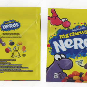 Big Chewy Nerds Candy Mylar Bag Edibles Packaging *Empty Bags* (CaSupply) (B4)