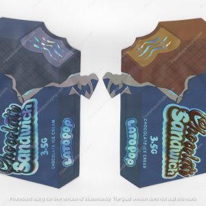 Chocolate Sandwich Latopop Flower Packaging 3.5 Mylar Bag *Empty Bags* (CaSupply) (B2)