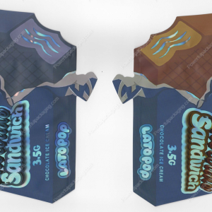 Chocolate Sandwich Latopop Flower Packaging 3.5 Mylar Bag *Empty Bags* (CaSupply) (B1)