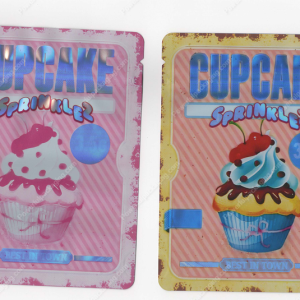 Cupcake Sprinklez Flower Packaging 3.5 Mylar Bag *Empty Bags* (CaSupply) (B1)