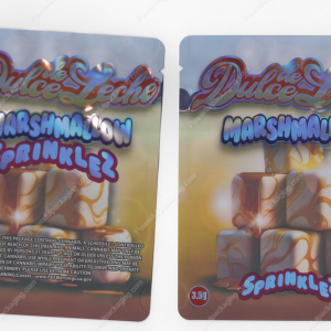Dulce De Leche Marshmallow Sprinklez Flower Packaging 3.5 Mylar Bag *Empty Bags* (CaSupply) (B2)