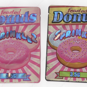 Frosted Donuts Sprinklez Flower Packaging 3.5 Mylar Bag *Empty Bags* (CaSupply) (B1)