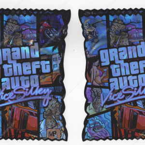 Grand Theft Auto Vice Silky Flower Packaging 3.5 Mylar Bag *Empty Bags* (CaSupply) (B1)