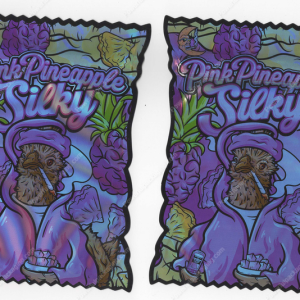 Pink Pineapple Silky Flower Packaging 3.5 Mylar Bag *Empty Bags* (CaSupply) (B1)