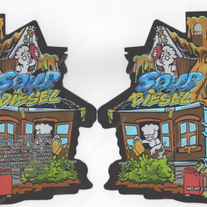 Sour Diesel Flower Packaging 3.5 Mylar Bag *Empty Bags* (CaSupply) (B1)
