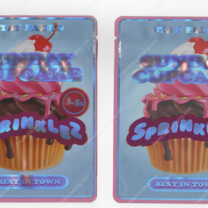 Sunday Cupcake Sprinklez Flower Packaging 3.5 Mylar Bag *Empty Bags* (CaSupply) (B2)