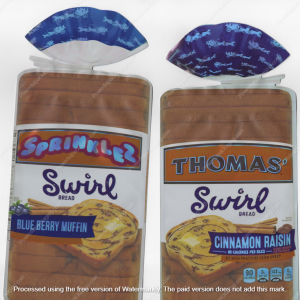 Thomas Swirl Cinnamon Raisin Sprinklez Flower Packaging 3.5 Mylar Bag *Empty Bags* (CaSupply) (B1)