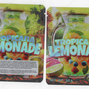 Tropicana Lemonade Flower Packaging 3.5 Mylar Bag *Empty Bags* (CaSupply) (B1)