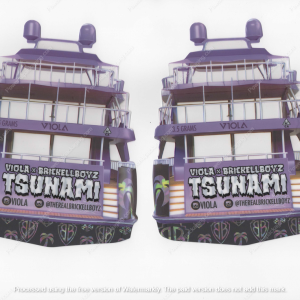 Tsunami Vola Brickellboyz Flower Packaging 3.5 Mylar Bag *Empty Bags* (CaSupply) (B1)