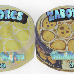 Vanilla Wafers Zabores Flower Packaging 3.5 Mylar Bag *Empty Bags* (CaSupply) (B2)
